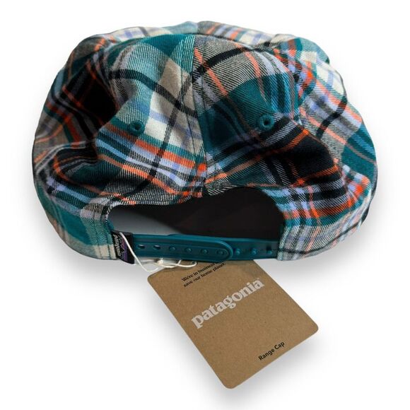 NEW Patagonia Mens Range Hat Snapback Hat Adjustable Closure Plaid One Size - Picture 2 of 5